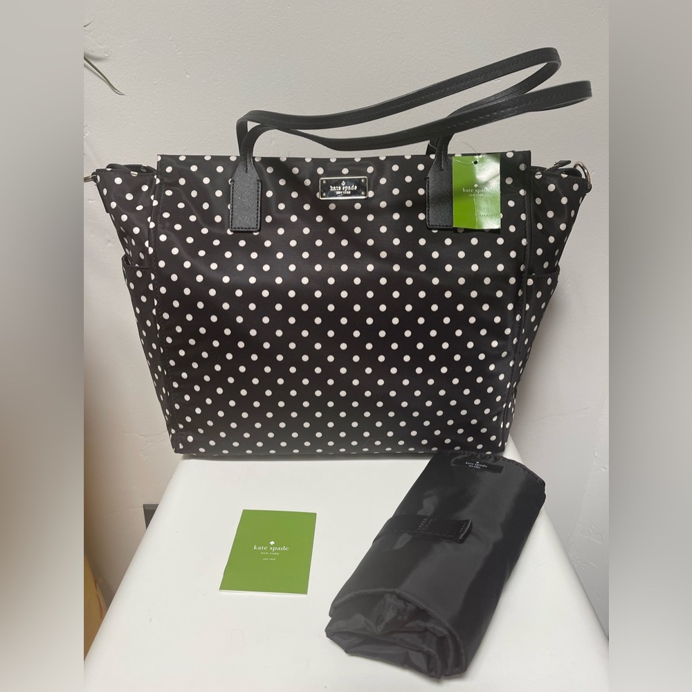 NWT Kate Spade polka dot Taden Baby Bag